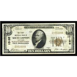 Southampton, NY - $10 1929 Ty. 1 The First NB Ch. # 101 Southampton, NY