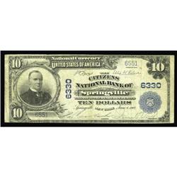 Springville, NY - $10 1902 Plain Back Fr. 624 The Citiz Springville, NY