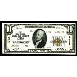 Utica, NY - $10 1929 Ty. 2 The Oneida NB & TC Ch. # 13 Utica, NY