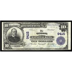 Windsor, NY - $10 1902 Plain Back Fr. 626 The Windsor N Windsor, NY