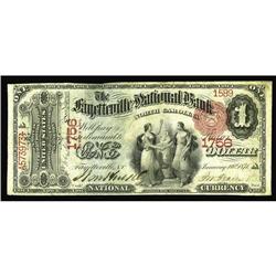 Fayetteville, NC - $1 1875 Fr. 383 The Fayetteville NB Fayetteville, NC