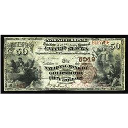 Goldsboro, NC - $50 1882 Brown Back Fr. 515 The NB of G Goldsboro, NC