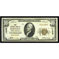 Reidsville, NC - $10 1929 Ty. 1 First NB Ch. # 11229A h Reidsville, NC