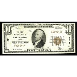 Cardington, OH - $10 1929 Ty. 1 The First NB Ch. # 127T Cardington, OH