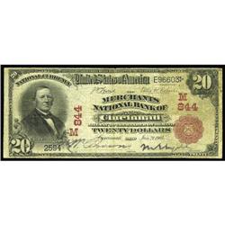 Cincinnati, OH - $20 1902 Red Seal Fr. 639 The Merchant Cincinnati, OH