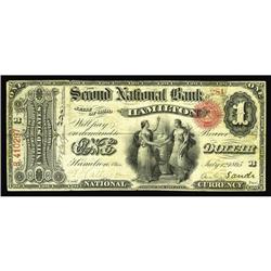 Hamilton, OH - $1 Original Fr. 380 The Second NB Ch. # Hamilton, OH