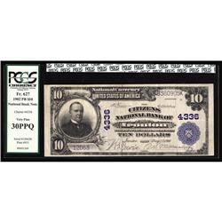 Ironton, OH - $10 1902 Plain Back Fr. 627 The Citizens Ironton, OH