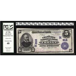 Urbana, OH - $5 1902 Date Back Fr. 590 The Champaign NB Urbana, OH