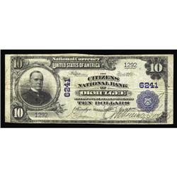 Okmulgee, OK - $10 1902 Plain Back Fr. 635 The Citizens Okmulgee, OK