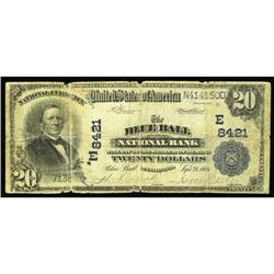 Blue Ball, PA - $20 1902 Plain Back Fr. 652 The Blue Ba Blue Ball, PA