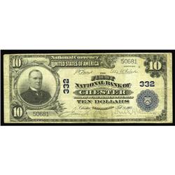 Chester, PA - $10 1902 Plain Back Fr. 624 The First NB Chester, PA
