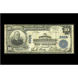 Chester, PA - $10 1902 Plain Back Fr. 624 The Chester N Chester, PA