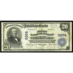 Glen Campbell, PA - $20 1902 Plain Back Fr. 658 The Fir Glen Campbell, PA