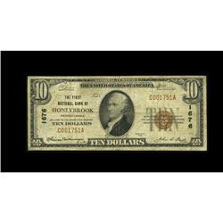 Honeybrook, PA - $10 1929 Ty. 1 The First NB Ch. # 1676 Honeybrook, PA