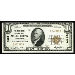 Mauch Chunk, PA - $10 1929 Ty. 1 The Mauch Chunk NB Mauch Chunk, PA