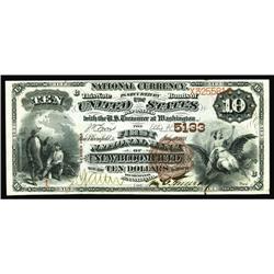 New Bloomfield, PA - $10 1882 Brown Back Fr. 490 The Fi New Bloomfield, PA