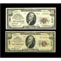 Phoenixville, PA - $10 1929 Ty. 1 The Farmers & Mechani Phoenixville, PA