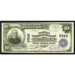 Shippensburg, Pe - $10 1902 The Peoples NB Shippensburg, PA