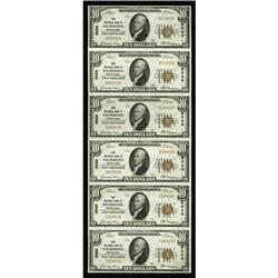 Wilmerding, PA - $10 1929 Ty. 1 First NB Ch. # 5000 Unc Wilmerding, PA