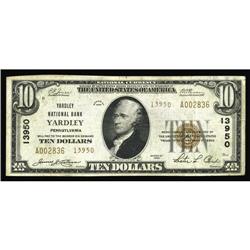 Yardley, PA - $10 1929 Ty. 2 Yardley NB Ch. # 13950 Yardley, PA