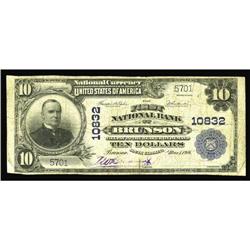 Brunson, SC - $10 1902 Plain Back Fr. 632 The First NB Brunson, SC