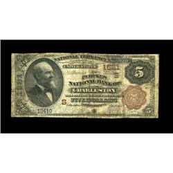 Charleston, SC - $5 1882 Brown Back Fr. 469 The Peoples Charleston, SC