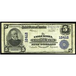 Columbia, SC - $5 1902 Plain Back Fr. 609 The Columbia Columbia, SC