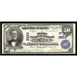 Huron, SD - $50 1902 Plain Back Fr. 675 The First NB Ch Huron, SD