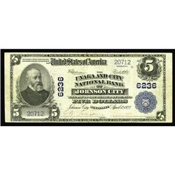 Johnson City, TN - $5 1902 Plain Back Fr. 609 The Unaka Johnson City, TN