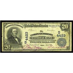 Corpus Christi, TX - $20 1902 Plain Back Fr. 652 The Co Corpus Christi, TX