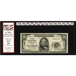 Corsicana, TX - $50 1929 Ty. 1 The State NB Ch. # 1102 Corsicana, TX