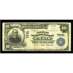 Ennis, TX - $10 1902 Plain Back Fr. 624 The Citizens NB Ennis, TX