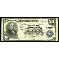 Fort Worth, TX - $20 1902 Plain Back Fr. 661 The Texas Fort Worth, TX