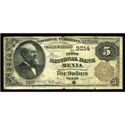Mexia, TX - $5 1882 Brown Back Fr. 467 The First NB Ch. Mexia, TX
