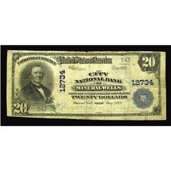 Mineral Wells, TX - $20 1902 Plain Back Fr. 661 The Cit Mineral Wells, TX