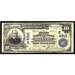 Roxton, TX - $10 1902 Plain Back Fr. 633 The First NB Roxton, TX