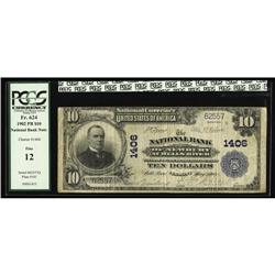 Wells River, VT - $10 1902 Plain Back Fr. 624 The NB of Wells River, VT