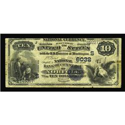 Norfolk, WV - $10 1882 Value Back Fr. 577 The NB of Com Norfolk, WV