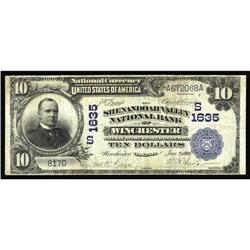 Winchester, VA - $10 1902 Date Back Fr. 617 Winchester, VA