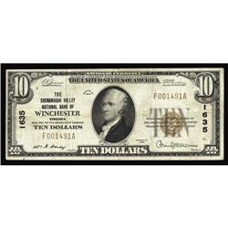 Winchester, VA - $10 1929 Ty. 1 The Shenandoah Valley N Winchester, VA