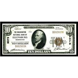 Ellensburg, WA - $10 1929 Ty. 1 The Washington NB Ch. Ellensburg, WA