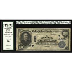 Seattle, WA - $100 1902 Date Back Fr. 692 The Seattle N Seattle, WA