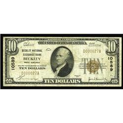 Beckley, WV - $10 1929 Ty. 1 The Beckley National Excha Beckley, WV