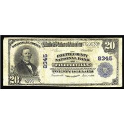 Fayetteville, WV - $20 1902 Plain Back Fr. 652 The Faye Fayetteville, WV