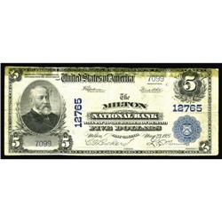 Milton, WV - $5 1902 Plain Back Fr. 609 The Milton NB C Milton, WV