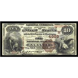 Laramie, WY - $10 1882 Brown Back Fr. 487 The First NB Laramie, WY