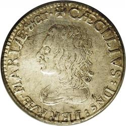 Undated SHILNG (1658-1659) Lord Baltimore Shilling XF4