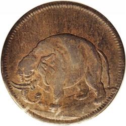 (1694) TOKEN London Elephant Token, Thick Planchet AU5