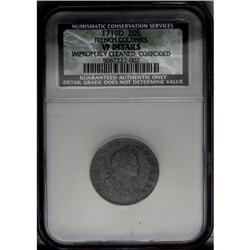 Louis XV 1/6 Ecu (20 Sols)--Improperly Cleaned, Corrode 1719-D Louis XV 1/6 Ecu (20 Sols)--Improperl