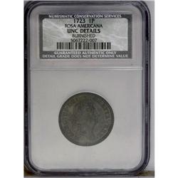 1723 PENNY Rosa Americana Penny--Burnished--NCS. Unc D